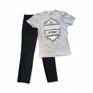 Volcom Boys 14-16 2-pcs Set Short Sleeve Top and Pants